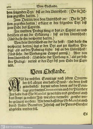 Vom Ehestande