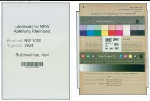 Entnazifizierung Karl Butzmuehlen , geb. 05.02.1902 (Werkzeugschleifer)