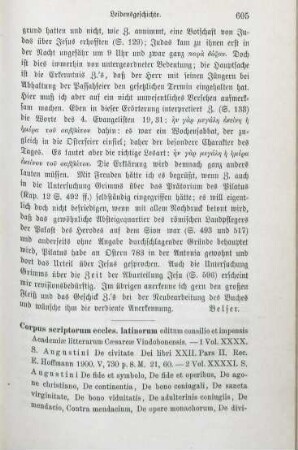 605-608 [Rezension] Corpus scriptorum ecclesiasticorum Latinorum, Vol. XXXX, XXXXI, XXXXII, XXVI, XXXII