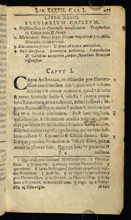 487-493, Liber XXXVII. Breviarivm Capitvm