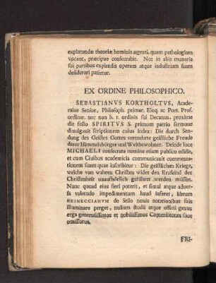 Ex Ordine Philosophico.