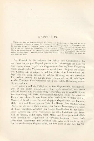 Kapitel VIII. Charakter der Industrie bei den Bahau und Kenja. - ...