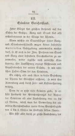III. Erimirter Gerichtsstand