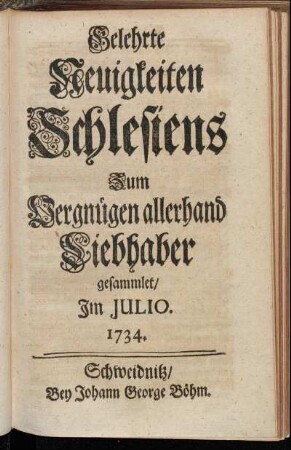 Im Julio. 1734.