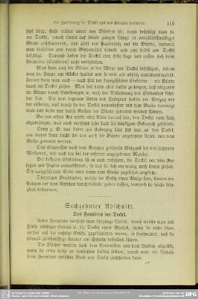 Sechzehnter Abschnitt. Das Formiren der Deckel