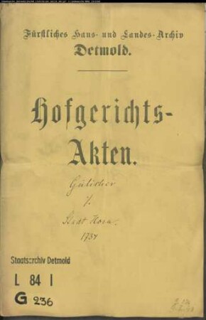 Gülicher (Gülcker), Kord Daniel zu Horn gegen Stadt Horn - Hudeberechtigung