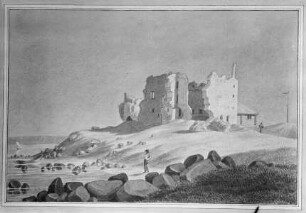 Ruine von Tolsburg an der Ostsee von Nordwesten