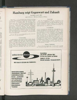 Hamburg zeigt Gegenwart und Zunkunft