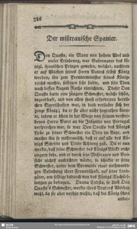 Der mißtrauische Spanier
