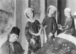 Hauptaltar — Szenen aus dem Leben der Heiligen Nikolaus und Viktor — Szenen aus der Nikolauslegende — Dank des Vaters der drei armen Töchter