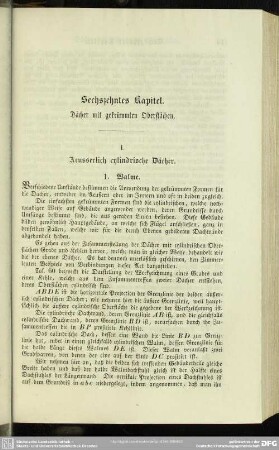 Sechszehntes Kapitel. Dächer mit gekrümmten Oberflächen