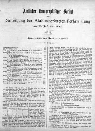 No. 10, 28. Februar 1884