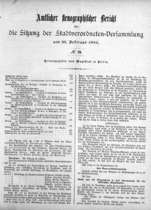 No. 10, 28. Februar 1884