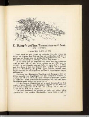 E. Kämpfe zwischen Armentières und Lens