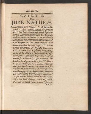 Caput II. De Iure Naturae.