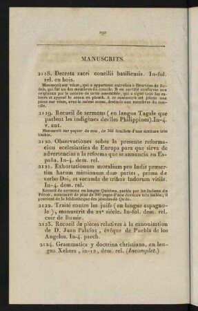 192-204, Manuscrits