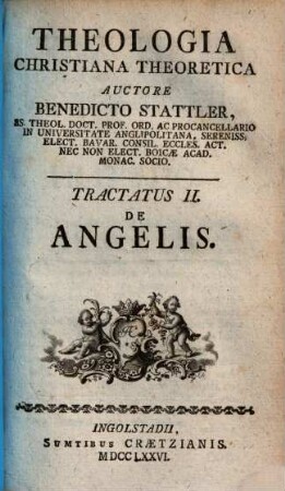 Theologia Christiana theoretica, 2.