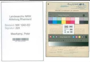 Entnazifizierung Peter Meerkamp , geb. 15.03.1886 (Lehrer)