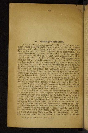 VI. Schlußbetrachtung.