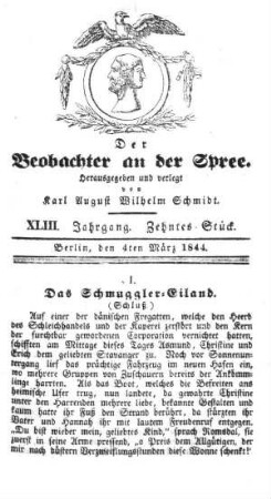 10. Stueck, 4. Maerz 1844