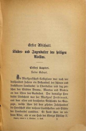 Leben des heiligen Aloisius Gonzaga, aus der Gesellschaft Jesu : zugleich Erinnerungsgabe an sein dreihundertjähriges Todesjahr 1591