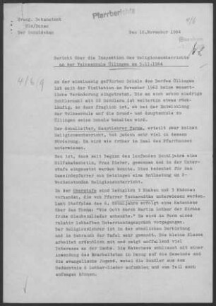 Öllingen: Inspektionsbericht 1964