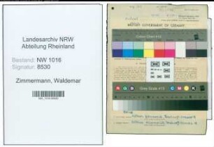 Entnazifizierung Waldemar Zimmermann , geb. 13.09.1907 (Kaufmann)