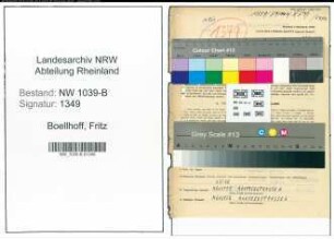 Entnazifizierung Fritz Boellhoff , geb. 25.02.1900 (Beamter)