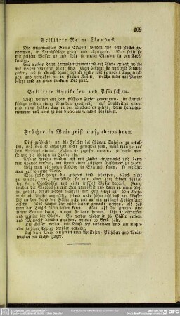 Früchte in Weingeist aufzubewahren