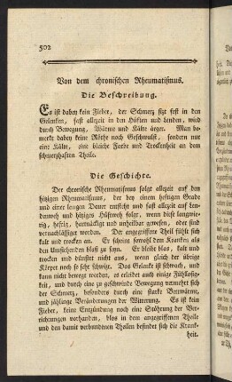 502-514, Von dem chronischen Rheumatismus.