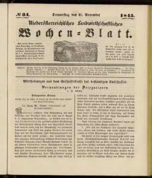 No 34. Donnerstag den 20. November 1845
