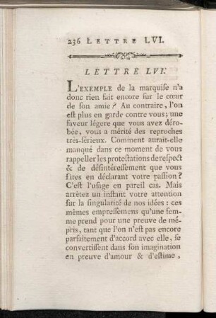 Lettre LVI - Lettre LVII