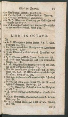 Libri In Octavo