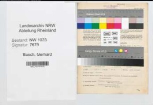Entnazifizierung Gerhard Busch , geb. 24.03.1900 (Friseurmeister)