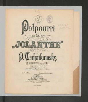 Potpourri aus der Oper "Jolanthe"