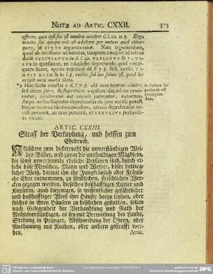 Artic. CXXIII. Straff der Verkuplung, und helffen zum Ehebruch