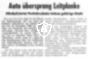 Auto übersprang Leitplanke