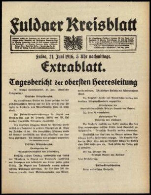 Ausgabe vom Mittwoch, den 21. Juni 1916.