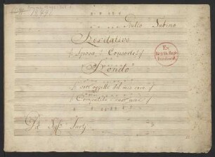 Giulio Sabino. Auszüge; V (3), orch