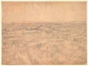 Panorama; Berlin vom Marienturm aus nach Westen gesehen