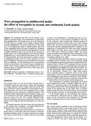 Wave propagation in multilayered media: the effect of waveguides in oceanic and continental earth models