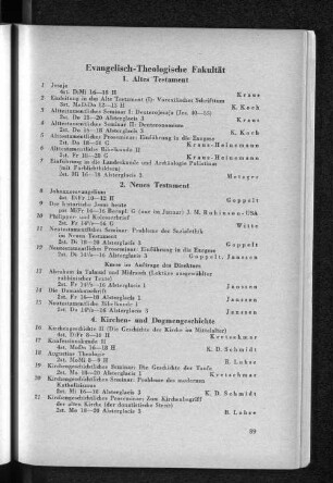 Evangelisch-Theologische Fakultät