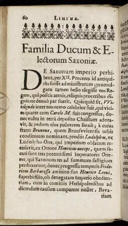 Familia Ducum & Electorum Saxoniae