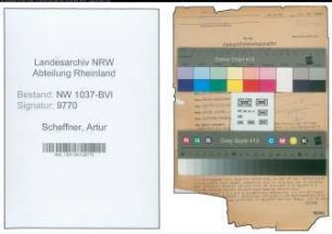 Entnazifizierung Artur Scheffner , geb. 12.06.1892 (Steuerinspektor)