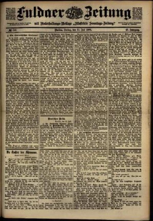 Ausgabe vom Freitag, den 13. Juli 1900.