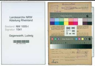 Entnazifizierung Ludwig Gegenwarth , geb. 20.03.1901 (Polier)