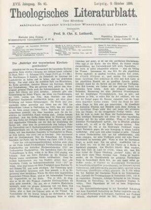 489-492 Die "Beiträge zur bayerischen Kirchengeschichte"