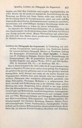 437-439 [Rezension] Kinderfürsorge bis Zwangszustände