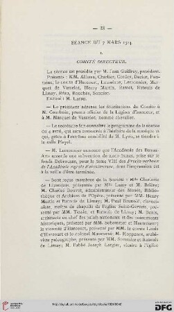 Séance du 7 mars 1924
