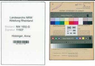 Entnazifizierung Anna Holzinger, geb. 07.02.1900 (Vermieterin)